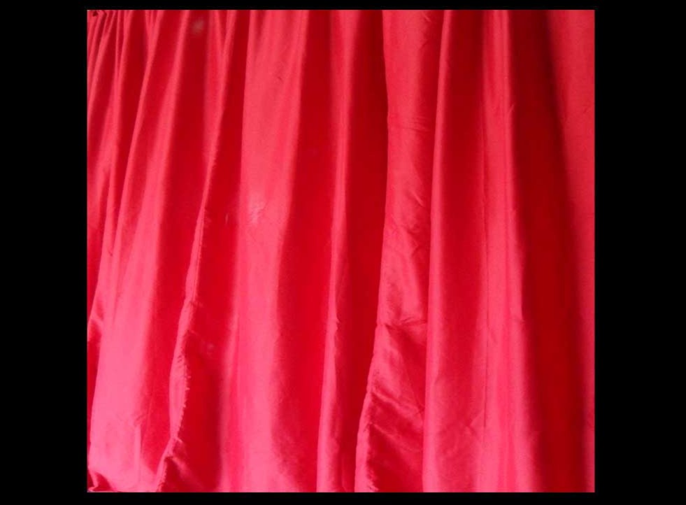 RED DRAPE PANELS - 10' LONG